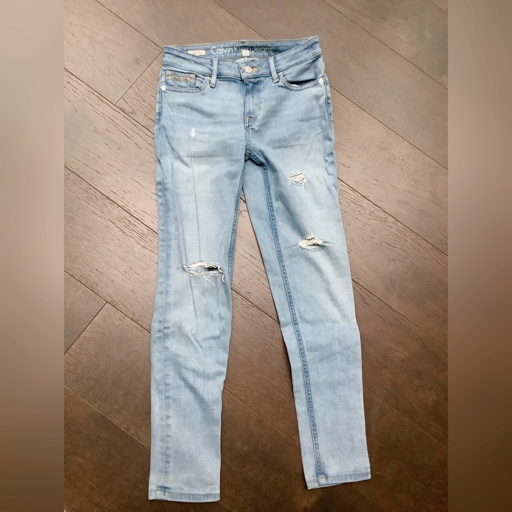 Calvin Klein skinny ankle jeans